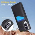 For Samsung Galaxy S25 Edge 5G Litchi Leather Skin Card Slots Phone Case(Black) - 3