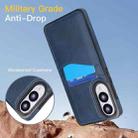 For Samsung Galaxy S25 Edge 5G Litchi Leather Skin Card Slots Phone Case(Blue) - 3