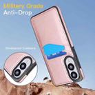 For Samsung Galaxy S25 Edge 5G Litchi Leather Skin Card Slots Phone Case(Rose Gold) - 3