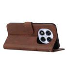 For Redmi Note 14 Pro 5G Global Stitching Calf Texture Buckle Leather Phone Case(Brown) - 3