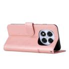 For Redmi Note 14 Pro 5G Global Stitching Calf Texture Buckle Leather Phone Case(Rose Gold) - 3