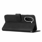 For Redmi A5 4G 171.7mm / Poco C71 Stitching Calf Texture Buckle Leather Phone Case(Black) - 3