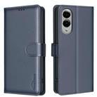 For Samsung Galaxy S25 Edge 5G Litchi Texture RFID Anti-theft Leather Phone Case(Blue) - 1