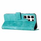 For Samsung Galaxy S25 Ultra 5G Dream Triangle Leather Phone Case with Long Lanyard(Green) - 3