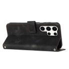 For Samsung Galaxy S25 Ultra 5G Dream Triangle Leather Phone Case with Long Lanyard(Black) - 3
