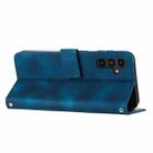 For Samsung Galaxy S25+ / S24+ 5G 5G Dream Triangle Leather Phone Case with Long Lanyard(Blue) - 3