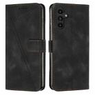 For Samsung Galaxy S25+ / S24+ 5G 5G Dream Triangle Leather Phone Case with Long Lanyard(Black) - 1