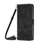 For Samsung Galaxy S25+ / S24+ 5G 5G Dream Triangle Leather Phone Case with Long Lanyard(Black) - 2