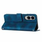 For Samsung Galaxy S25 Edge 5G Dream Triangle Leather Phone Case with Lanyard(Blue) - 3