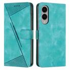 For Samsung Galaxy S25 Edge 5G Dream Triangle Leather Phone Case with Lanyard(Green) - 1