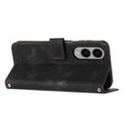 For Samsung Galaxy S25 Edge 5G Dream Triangle Leather Phone Case with Lanyard(Black) - 3