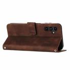 For Samsung Galaxy S25 FE 5G Dream Triangle Leather Phone Case with Lanyard(Brown) - 3