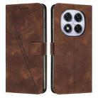 For Redmi Note 14 Pro 5G Global Dream Triangle Leather Phone Case with Long Lanyard(Brown) - 1