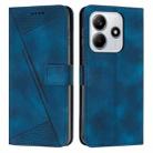 For Redmi Note 14 5G Dream Triangle Leather Phone Case with Long Lanyard(Blue) - 1