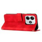 For Redmi Note 14 4G 163.25mm Dream Triangle Leather Phone Case with Long Lanyard(Red) - 3