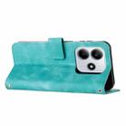 For Redmi Note 14 4G 163.25mm Dream Triangle Leather Phone Case with Long Lanyard(Green) - 3