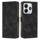 For Redmi Note 14 4G 163.25mm Dream Triangle Leather Phone Case with Long Lanyard(Black) - 1