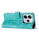 For Redmi Note 14 4G 164.84mm Dream Triangle Leather Phone Case with Long Lanyard(Green) - 3