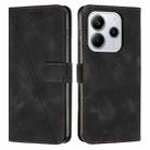 For Redmi Note 14 4G 164.84mm Dream Triangle Leather Phone Case with Long Lanyard(Black) - 1