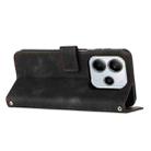For Redmi Note 14 4G 164.84mm Dream Triangle Leather Phone Case with Long Lanyard(Black) - 3