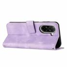 For Redmi A5 4G 171.7mm / Poco C71 Dream Triangle Leather Phone Case with Long Lanyard(Purple) - 3