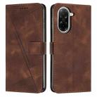 For Redmi A5 4G 171.7mm / Poco C71 Dream Triangle Leather Phone Case with Long Lanyard(Brown) - 1