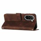 For Redmi A5 4G 171.7mm / Poco C71 Dream Triangle Leather Phone Case with Long Lanyard(Brown) - 3