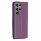 For Samsung Galaxy S25 Ultra 5G Magnetic Leather Phone Case(Purple) - 3