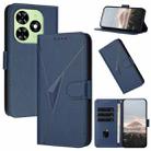 For Tecno Spark Go 2024 Triangle Pattern Buckle Clasp Leather Phone Case(Royal Blue) - 1