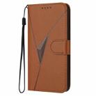 For Tecno Pova 6 Neo 5G / Spark 30 5G Triangle Pattern Buckle Clasp Leather Phone Case(Brown) - 2