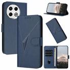 For Tecno Spark 30 Pro 4G Triangle Pattern Buckle Clasp Leather Phone Case(Royal Blue) - 1