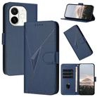 For Tecno Spark 30C 5G / Pop 9 5G Triangle Pattern Buckle Clasp Leather Phone Case(Royal Blue) - 1