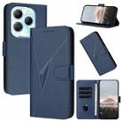 For Infinix Hot 40 Triangle Pattern Buckle Clasp Leather Phone Case(Royal Blue) - 1