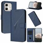 For Infinix Hot 50i / Smart 9 Triangle Pattern Buckle Clasp Leather Phone Case(Royal Blue) - 1