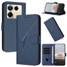 For Infinix Note 40 Pro 4G / 5G Triangle Pattern Buckle Clasp Leather Phone Case(Royal Blue) - 1