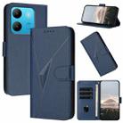 For Infinix Smart 7 Triangle Pattern Buckle Clasp Leather Phone Case(Royal Blue) - 1