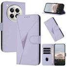 For Infinix Zero 40 4G / 5G Triangle Pattern Buckle Clasp Leather Phone Case(Light Purple) - 1