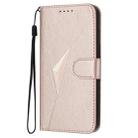 For Infinix Hot 50 Pro+ 4G Triangle Pattern Buckle Clasp Leather Phone Case(Rose Gold) - 2