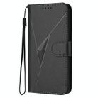For Infinix Hot 12i Triangle Pattern Buckle Clasp Leather Phone Case(Black) - 2