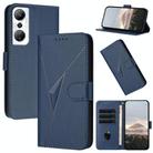 For Infinix Hot 20 4G Triangle Pattern Buckle Clasp Leather Phone Case(Royal Blue) - 1