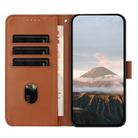 For Infinix Smart 6 / Smart 6 HD Triangle Pattern Buckle Clasp Leather Phone Case(Brown) - 3