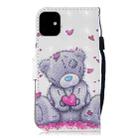 For iPhone 12 mini 3D Painted Pattern Horizontal Flip Leather Case with Holder & Wallet & Card slot & Lanyard(Love Panda) - 3
