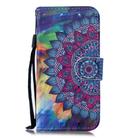 For iPhone 12 mini 3D Painted Pattern Horizontal Flip Leather Case with Holder & Wallet & Card slot & Lanyard(Oil Painting Mandala) - 1