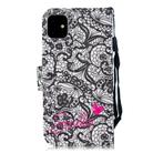 For iPhone 12 mini 3D Painted Pattern Horizontal Flip Leather Case with Holder & Wallet & Card slot & Lanyard(Lace Flower) - 3