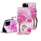 For iPhone 12 / 12 Pro 3D Painted Pattern Horizontal Flip Leather Case with Holder & Wallet & Card slot & Lanyard(Tree House) - 1