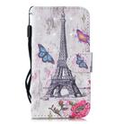 For iPhone 12 / 12 Pro 3D Painted Pattern Horizontal Flip Leather Case with Holder & Wallet & Card slot & Lanyard(Eiffel Tower) - 2