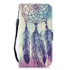 For iPhone 12 / 12 Pro 3D Painted Pattern Horizontal Flip Leather Case with Holder & Wallet & Card slot & Lanyard(Feather Wind Chimes) - 2