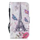 For For iPhone 12 Pro Max 3D Painted Pattern Horizontal Flip Leather Case with Holder & Wallet & Card slot & Lanyard(Eiffel Tower) - 2