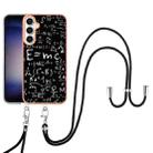 For Samsung Galaxy S24 FE 5G Electroplating Dual-side IMD Phone Case with Lanyard(Equation) - 2
