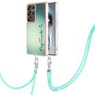 For Samsung Galaxy S25 Ultra 5G Electroplating Dual-side IMD Phone Case with Lanyard(Smile) - 1